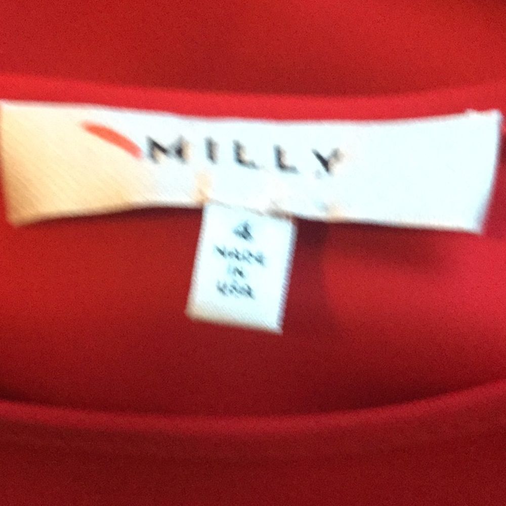 Milly Juliette Dramatic Bishop-Sleeve Stretch-Silk - Picture 7 of 8
